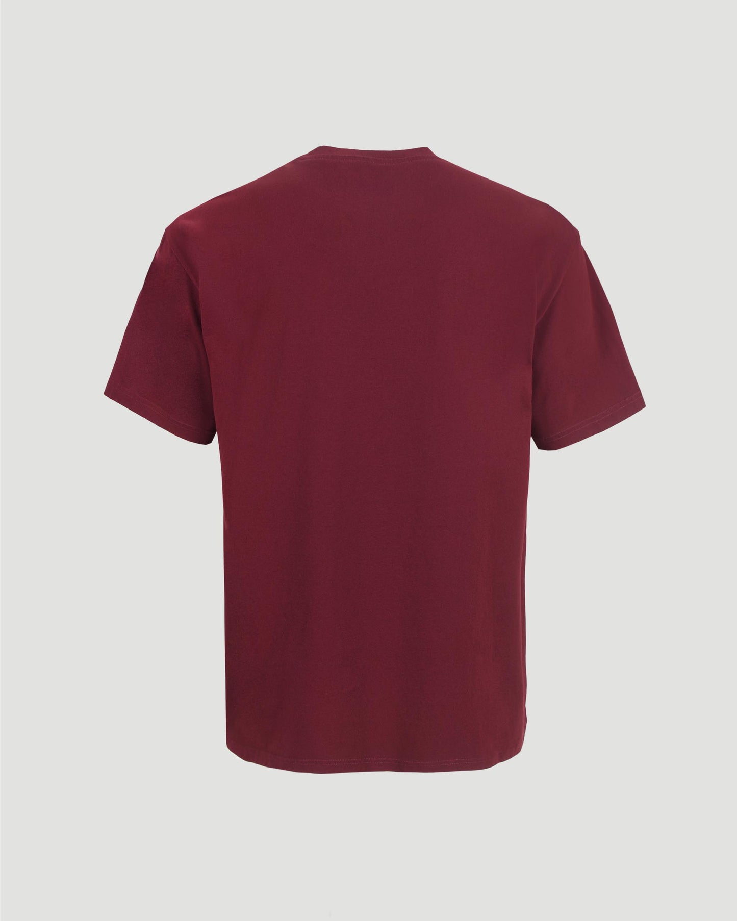 Cotton T-Shirt With GIVENCHY Patch in Burgundy