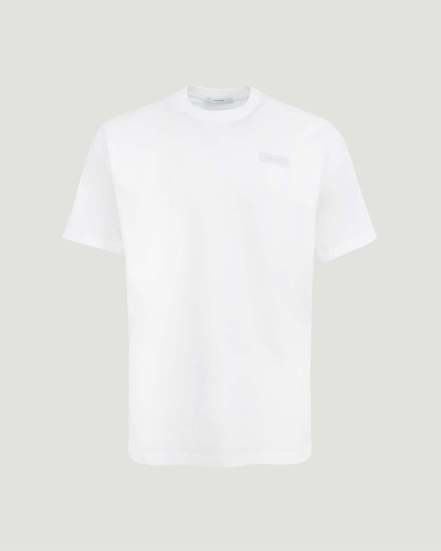 Cotton T-Shirt With GIVENCHY Patch in White
