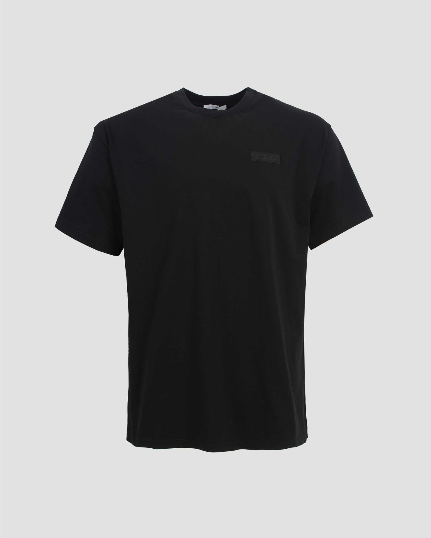Cotton T-Shirt With GIVENCHY Patch in Black