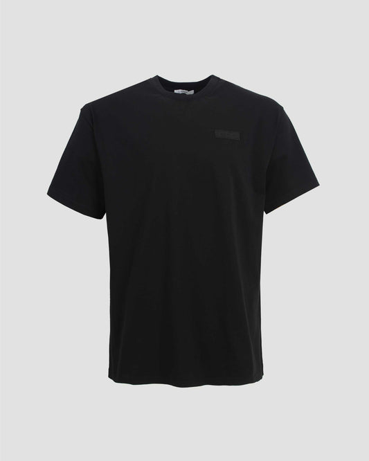 Cotton T-Shirt With GIVENCHY Patch in Black