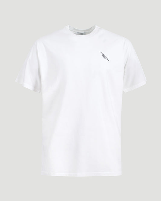 Cotton T-Shirt With GIVENCHY Shadow Print in White