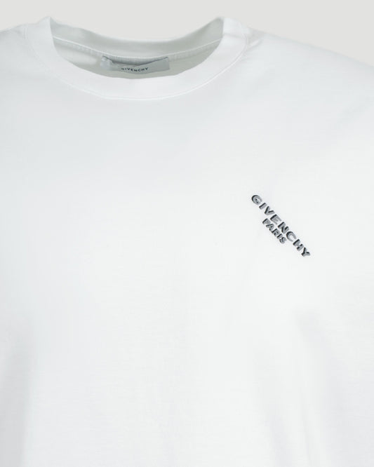 Cotton T-Shirt With GIVENCHY Shadow Print in White