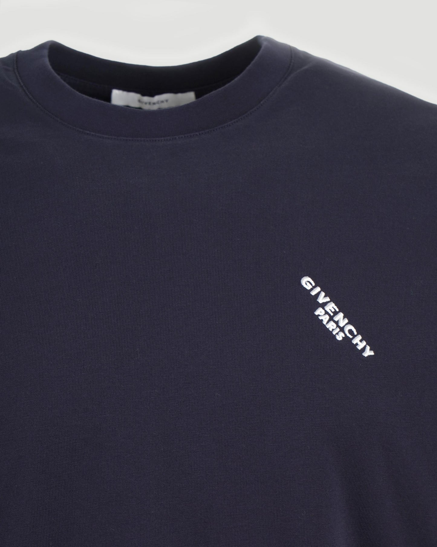 Cotton T-Shirt With GIVENCHY Shadow Print in Dark Navy