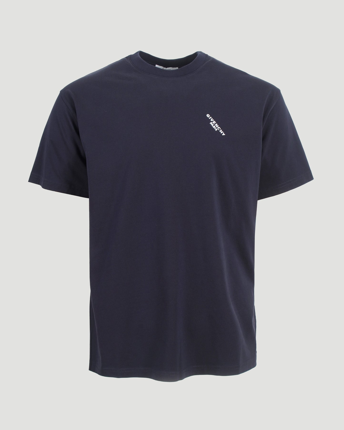 Cotton T-Shirt With GIVENCHY Shadow Print in Dark Navy