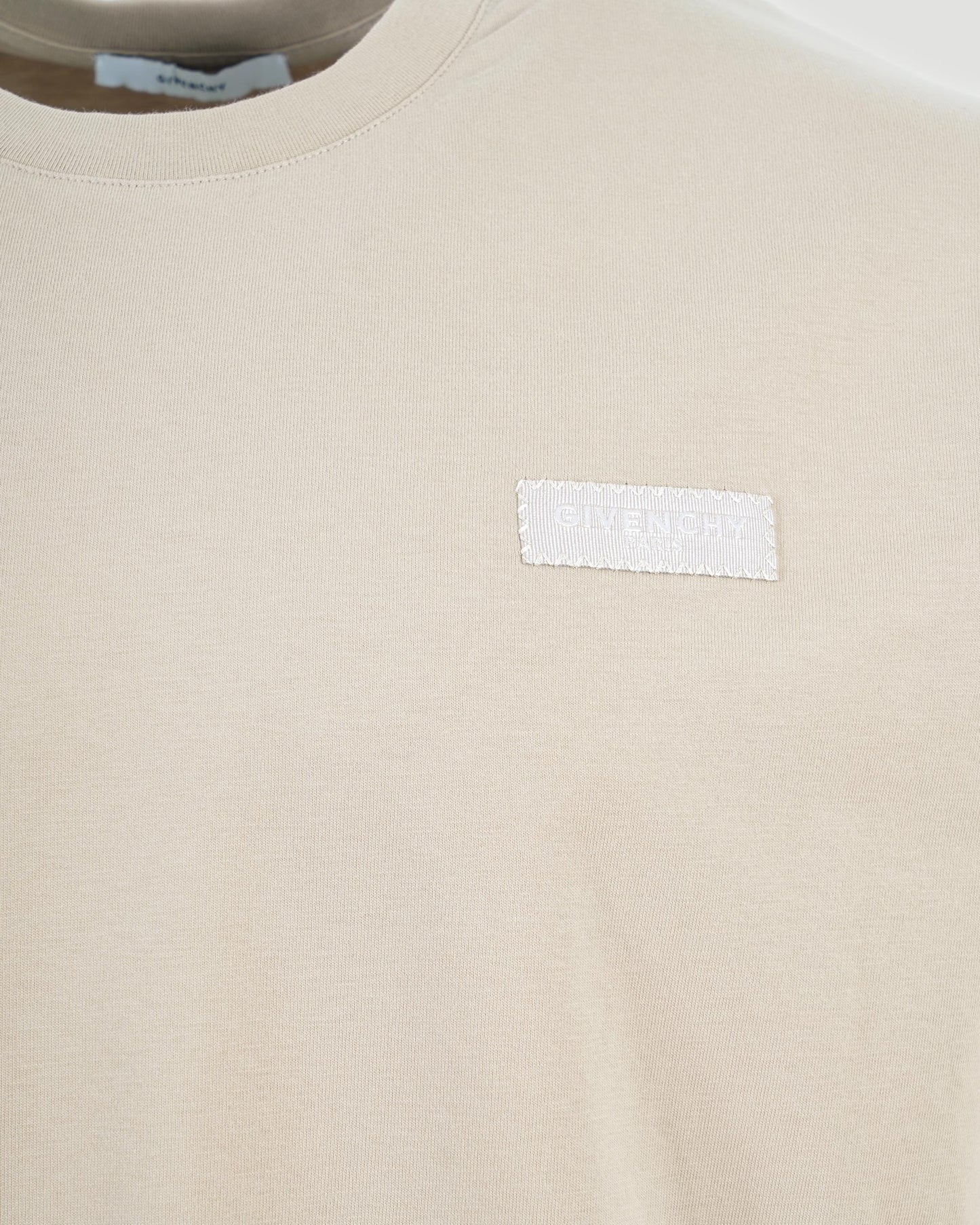 T-shirt in Cotton with GIVENCHY Paris Gros Grain