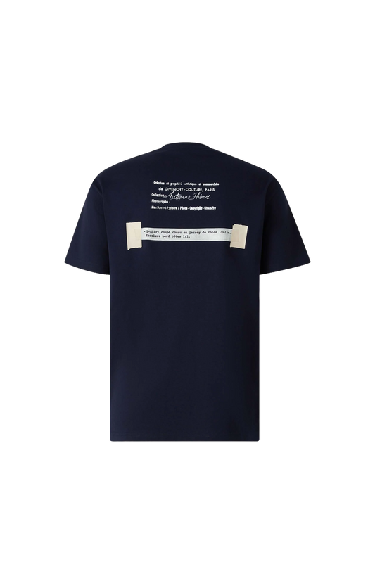 T-Shirt with Logo in Navy