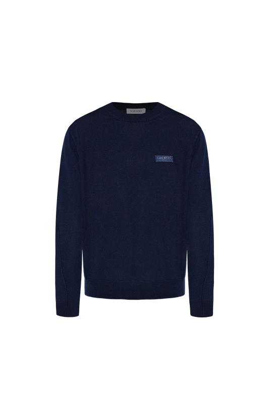 Logo-Patch Sweater in Navy