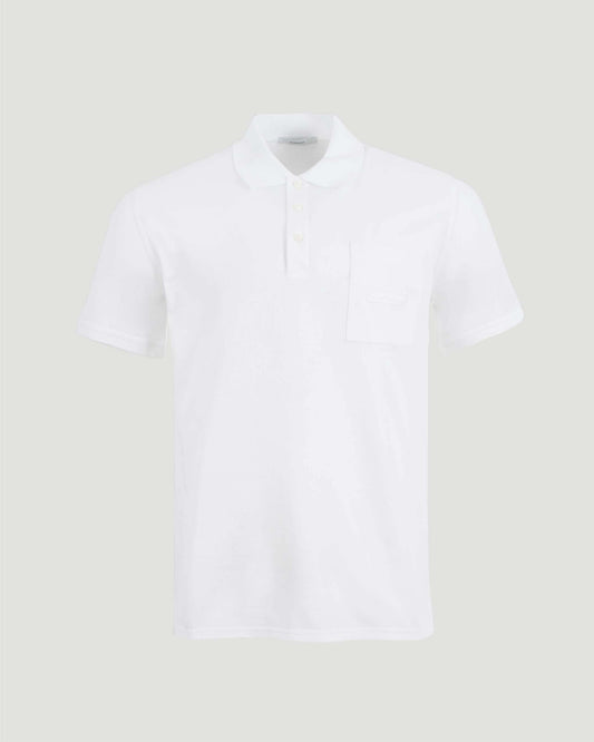 Cotton Polo With GIVENCHY Patch in White