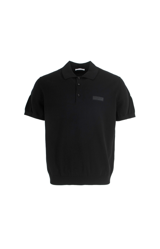 Couture Seam Polo with Gros Grain Detail