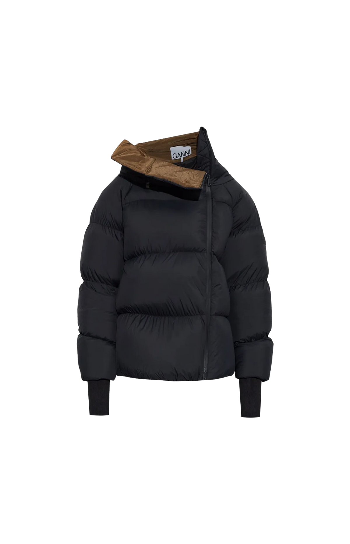 Animal Motif Down Jacket in Black