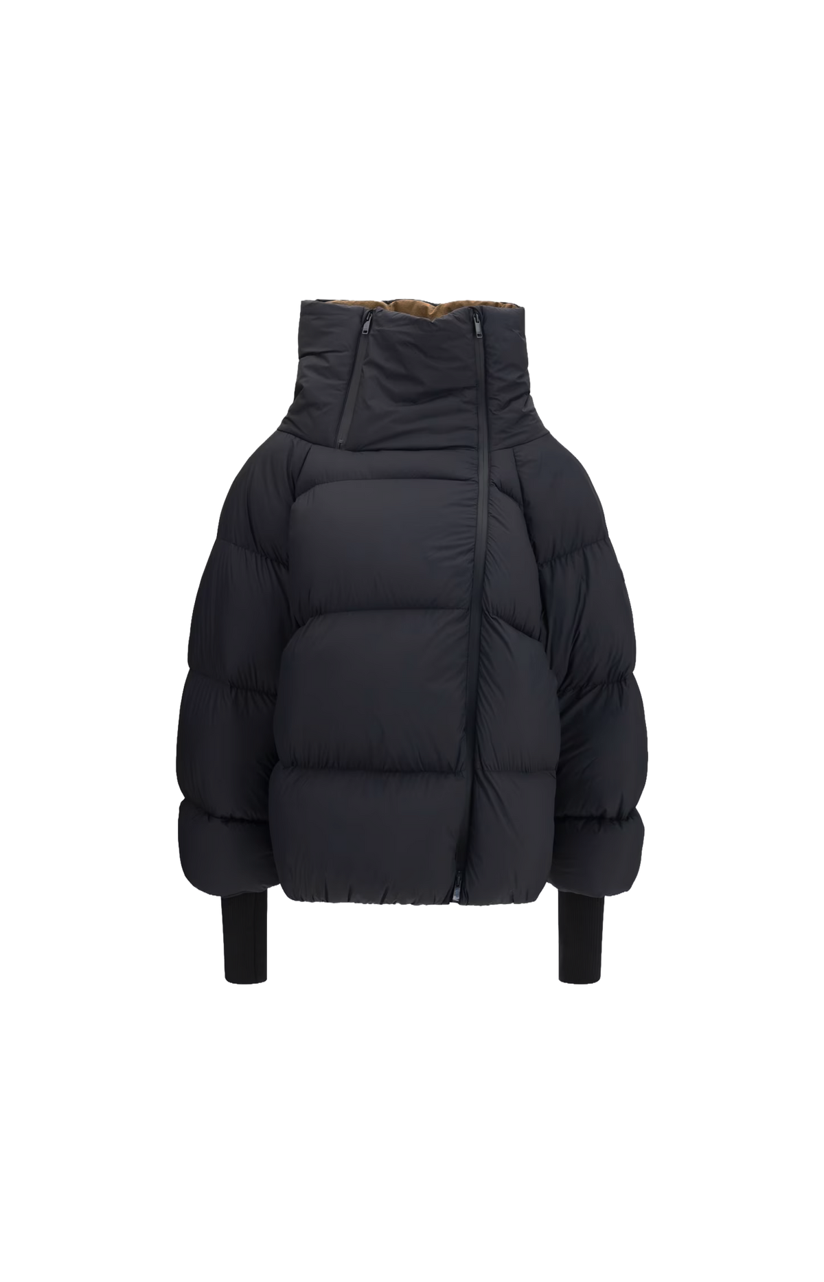 Animal Motif Down Jacket in Black