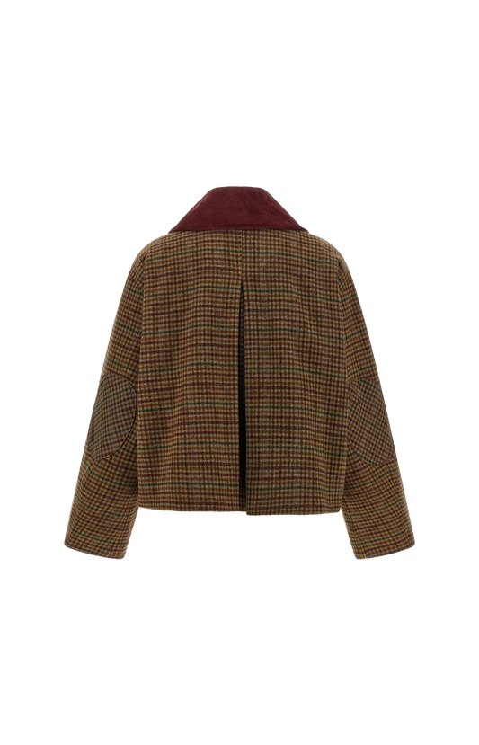 Jacket in Multicolor Check Twill