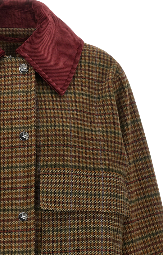 Jacket in Multicolor Check Twill
