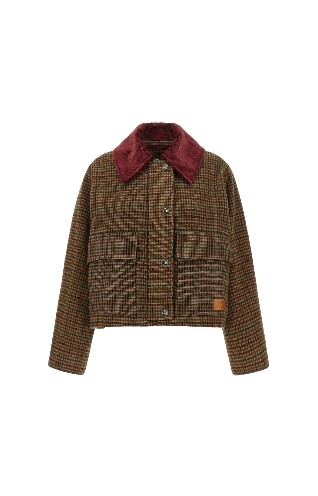 Jacket in Multicolor Check Twill
