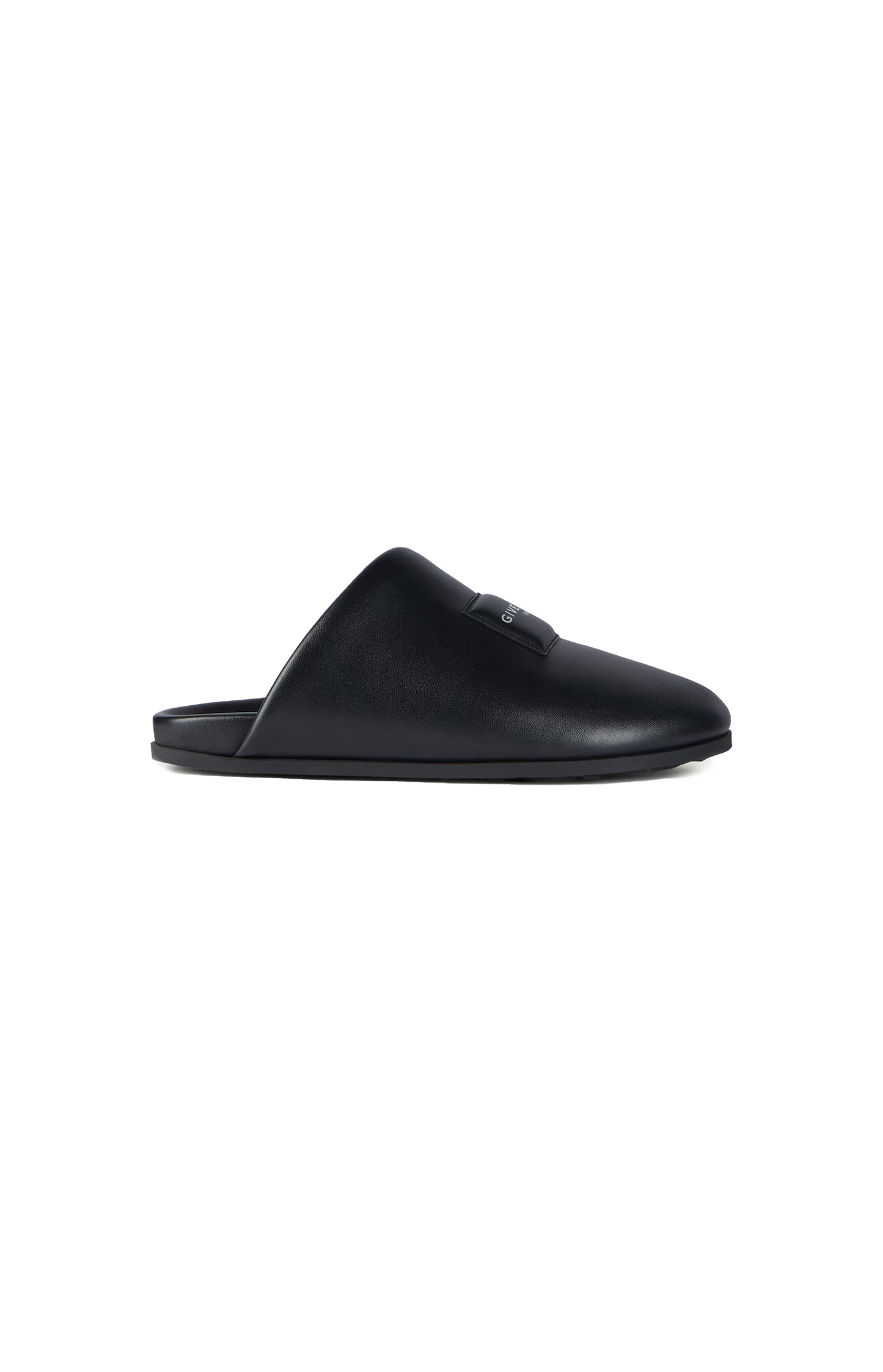 Puffy mules in nappa leather