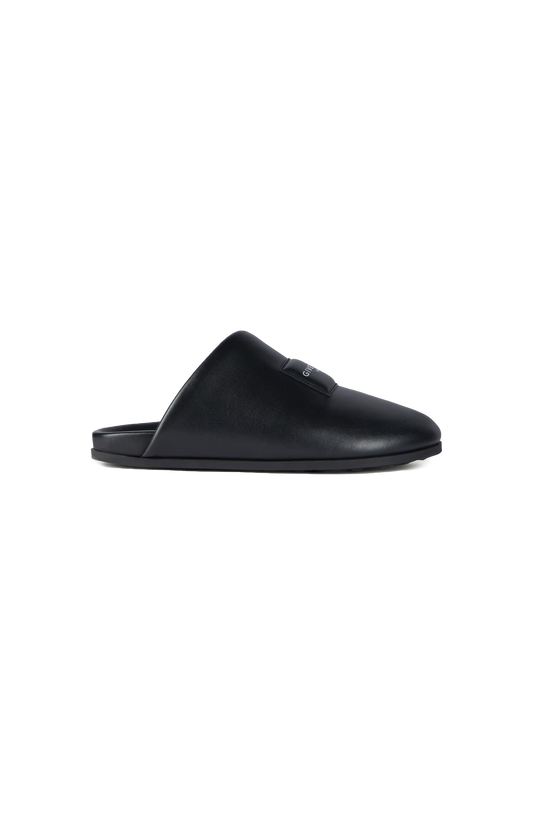 Puffy mules in nappa leather