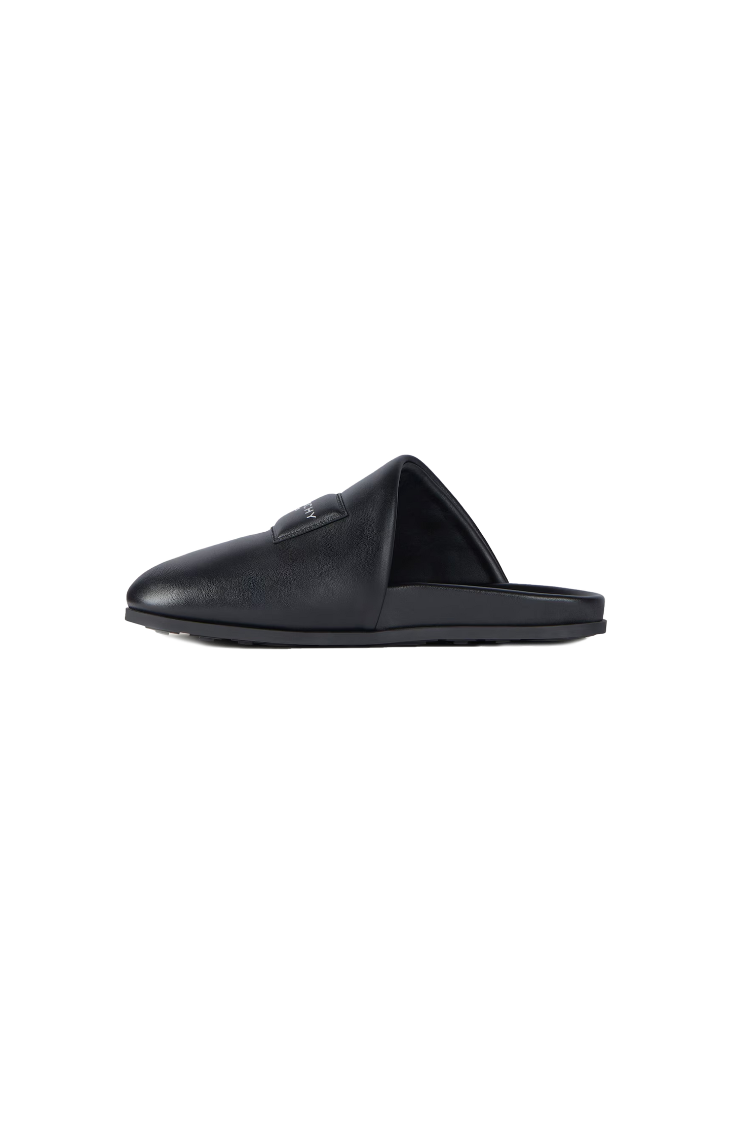 Puffy mules in nappa leather