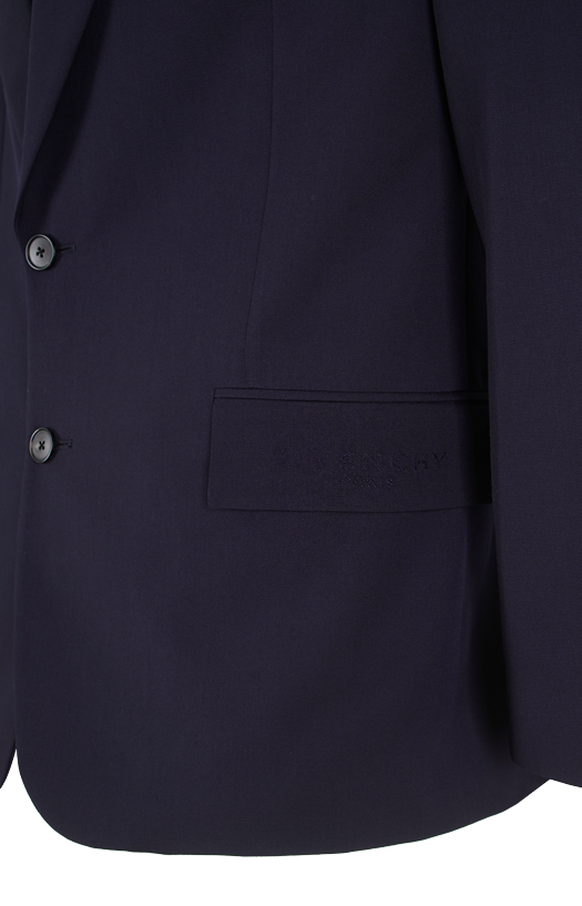 Single-Breasted Regular Jacket in Navy