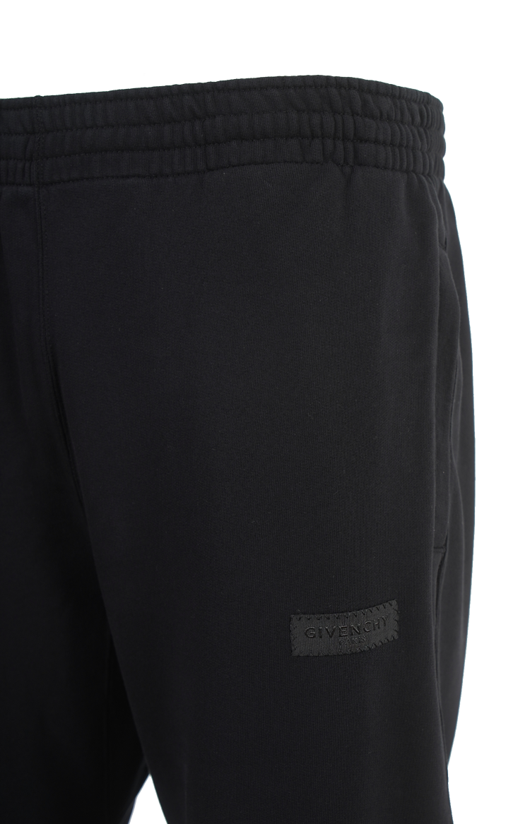 Joggers in Fleece with GIVENCHY Paris Gros Grain