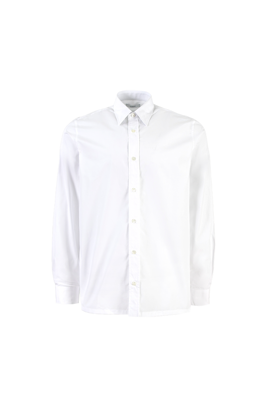 Slim fit shirt in poplin with GIVENCHY embroidery
