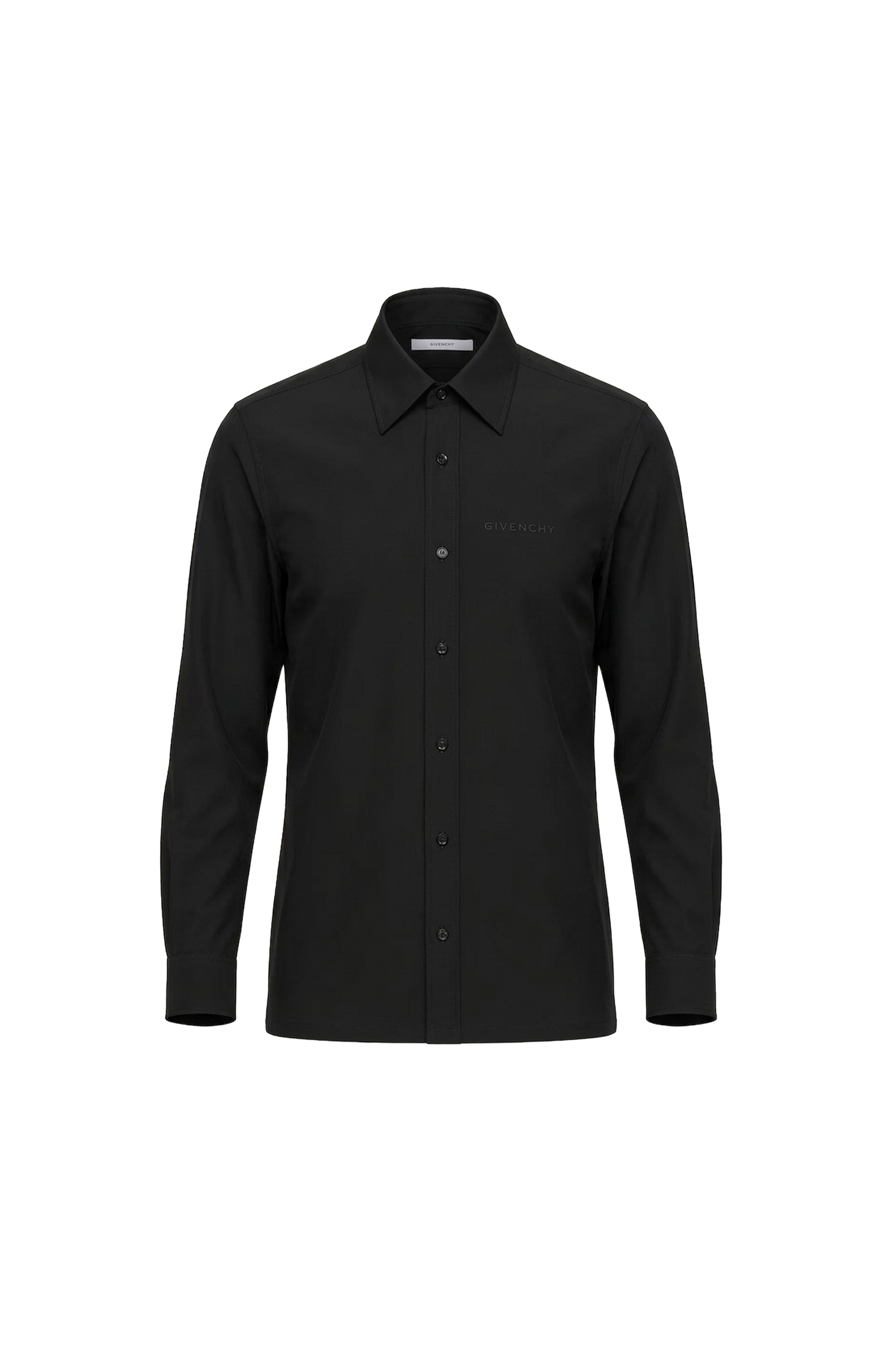 Slim fit shirt in poplin with GIVENCHY embroidery