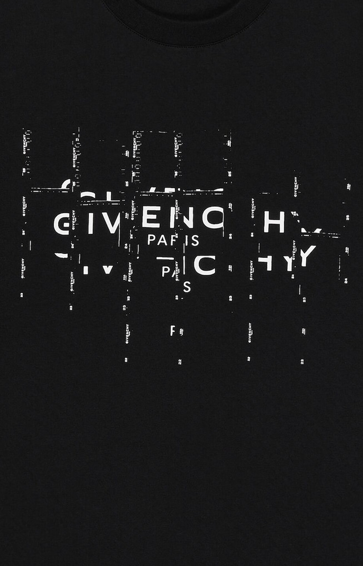 T-shirt in cotton with Photographic Negative print