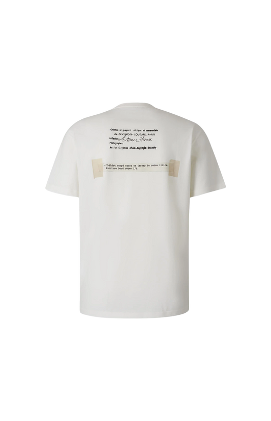 T-Shirt with Logo in Ivory