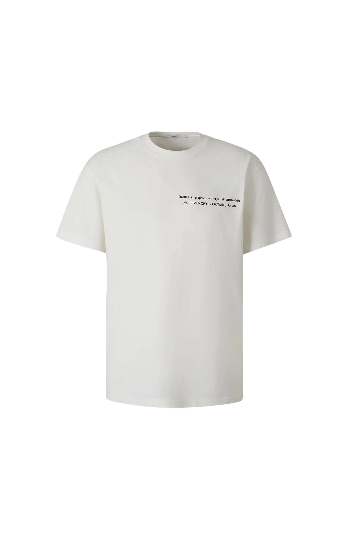 T-Shirt with Logo in Ivory