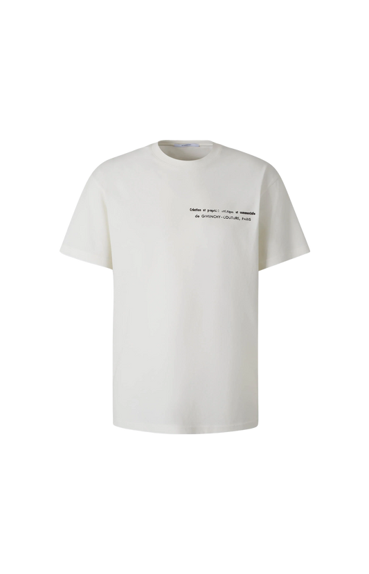 T-Shirt with Logo in Ivory