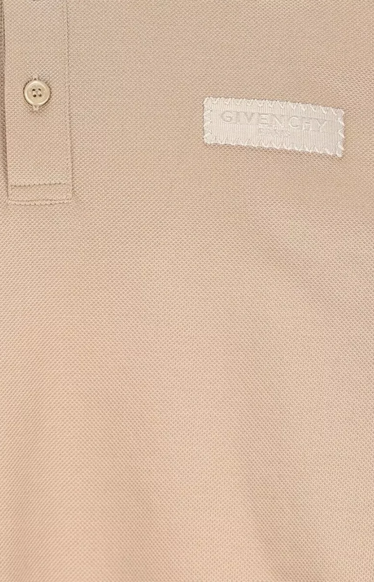Couture Seam Polo with Gros Grain Detail