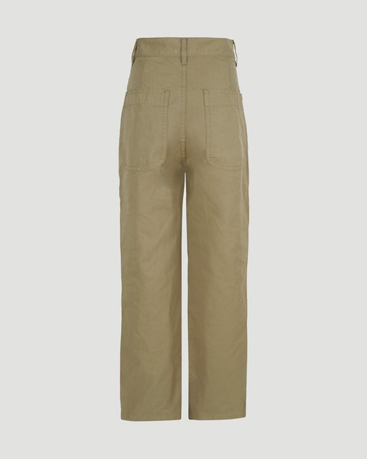 High-waist wide-leg trousers