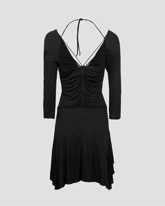 LONG SLEEVE DRESS IN BLACK