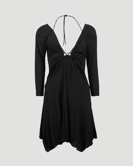 LONG SLEEVE DRESS IN BLACK