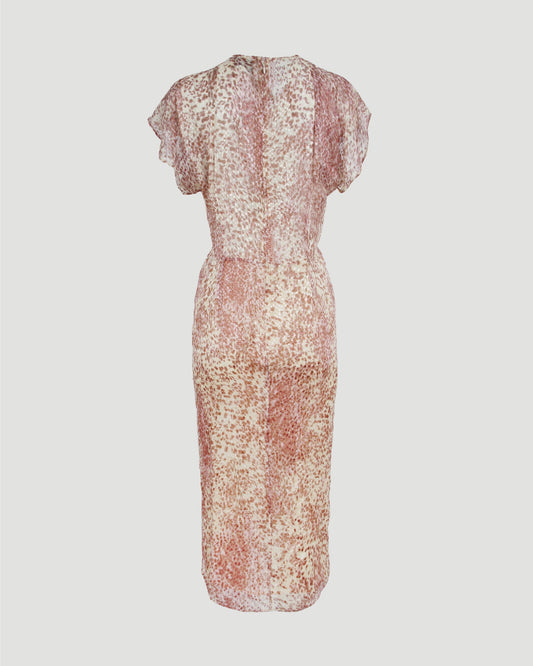 Burnout Velvet Midi Dress