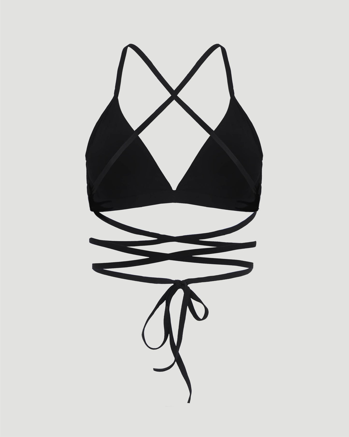 Solange Black Bikini Top