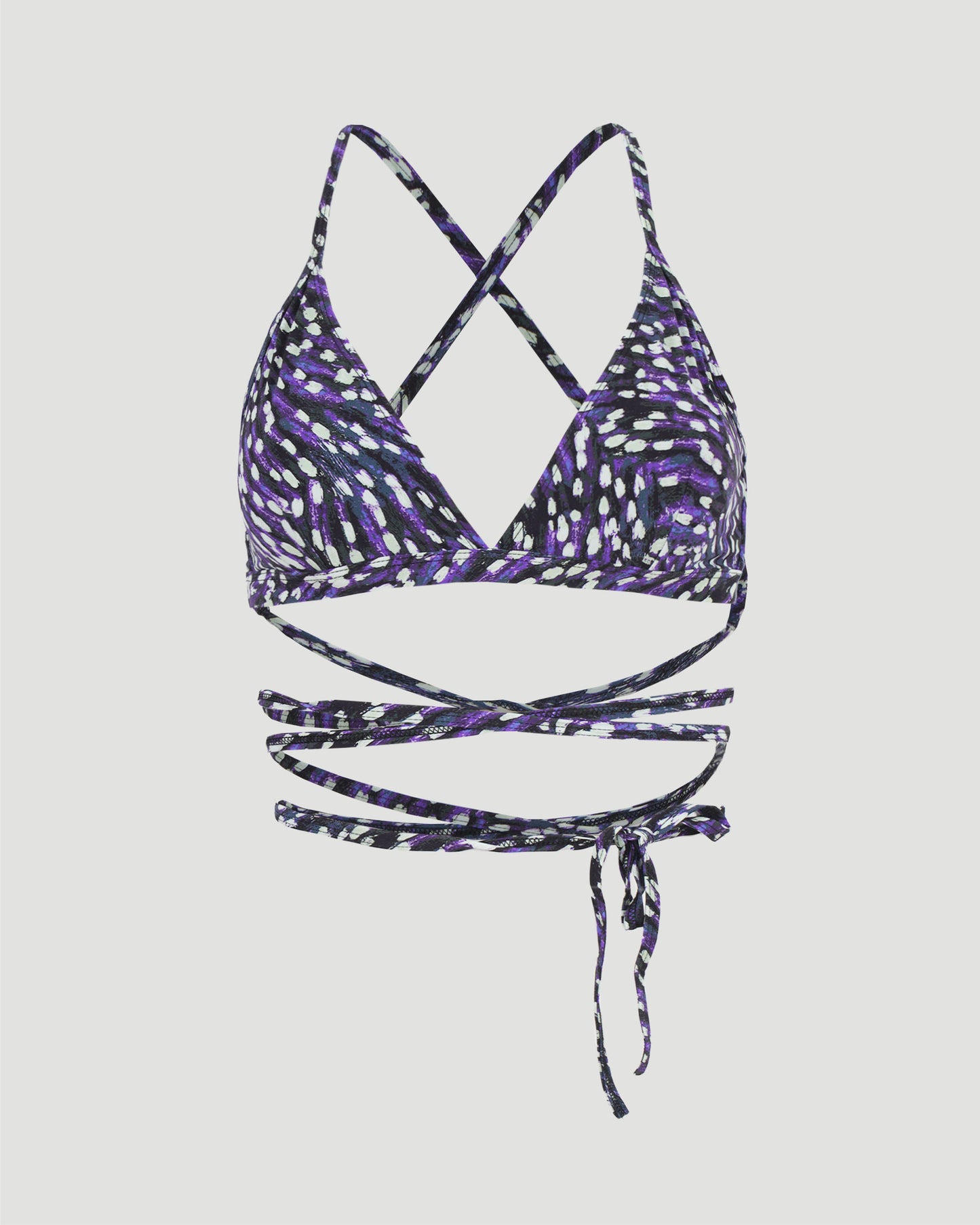 Solange Blue Bikini Top
