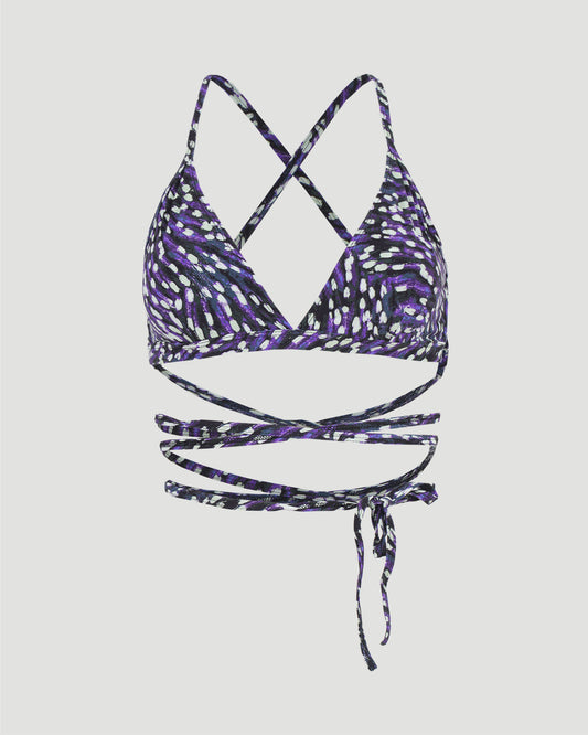 Solange Blue Bikini Top