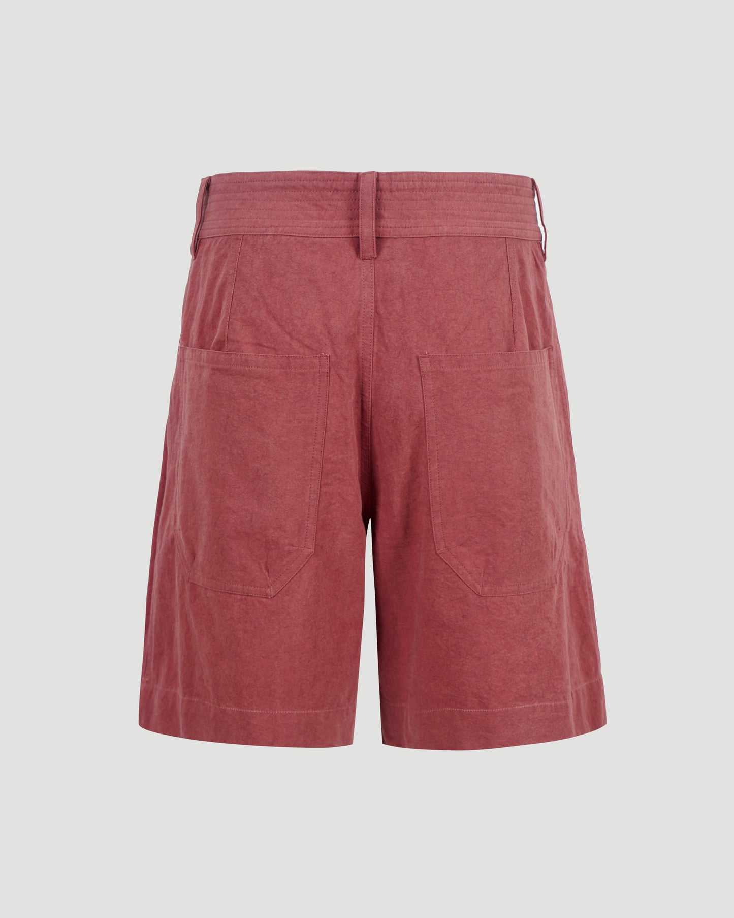 Cotton Shorts in Burnt Henna