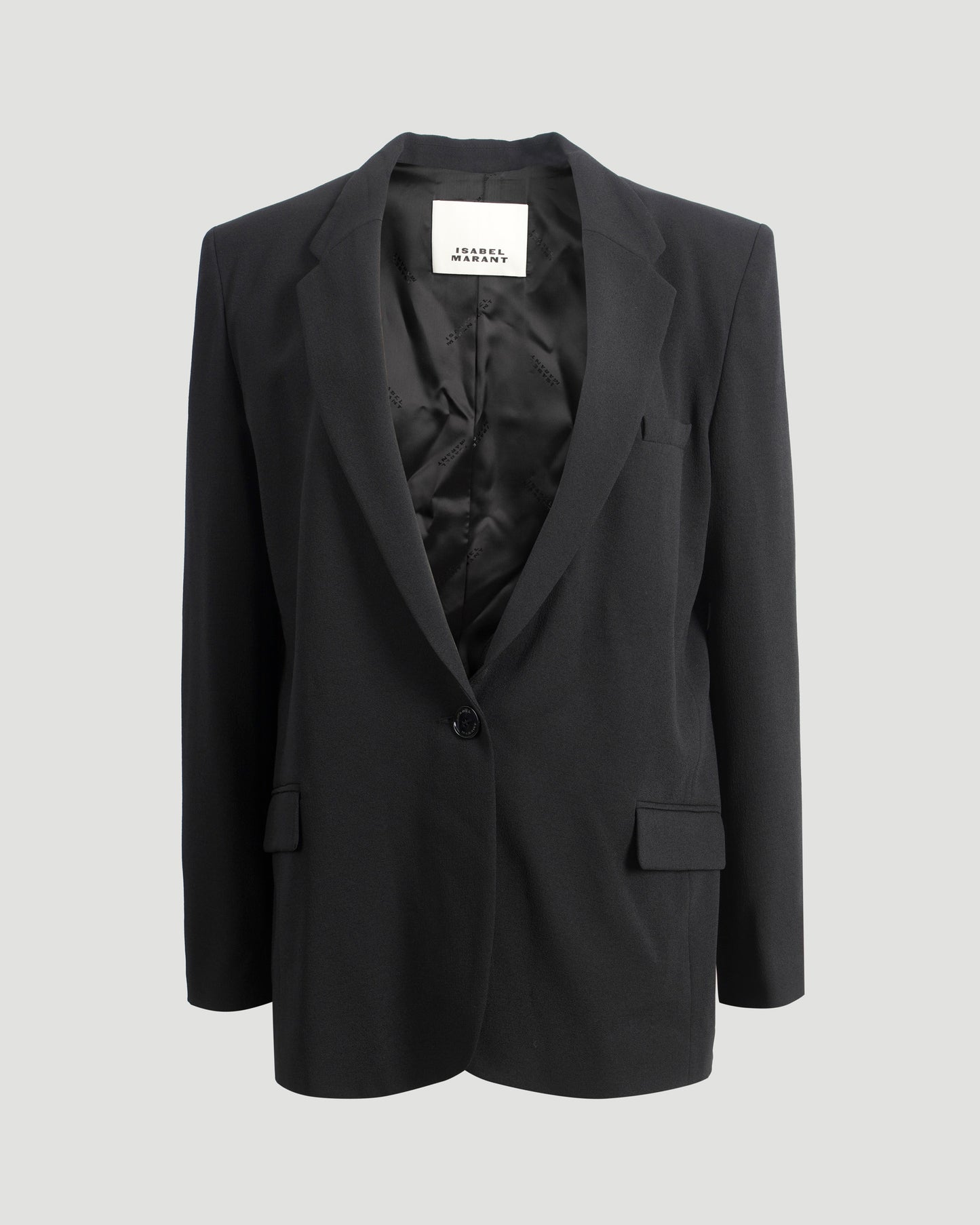 Single-Breasted Blazer in Black