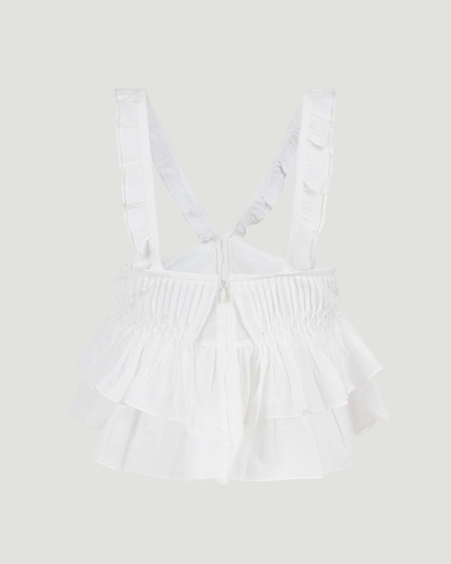Daliana Ruffled Top in White