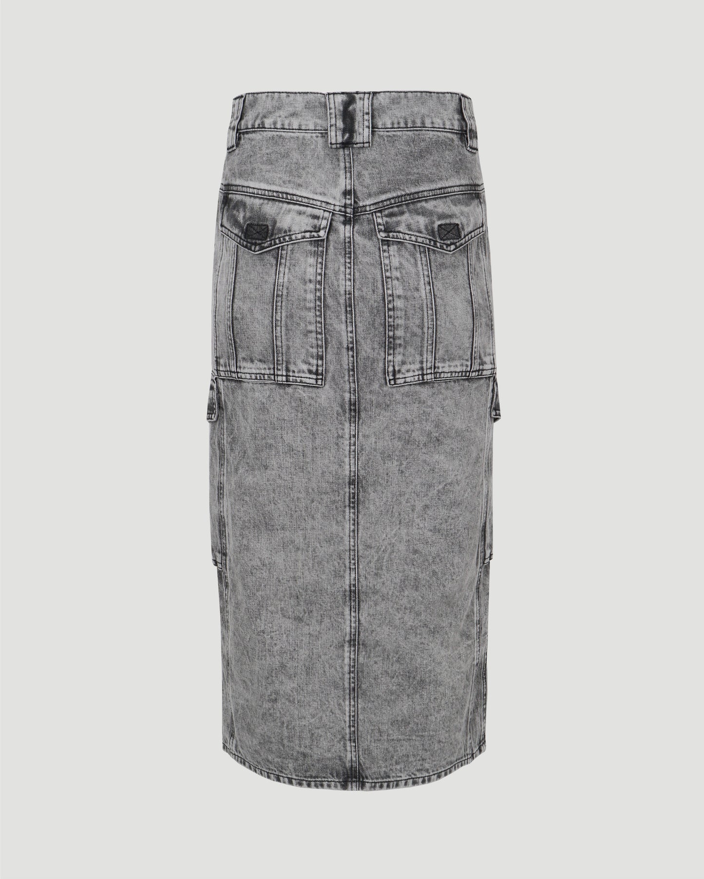 DENIM SKIRT IN GREY
