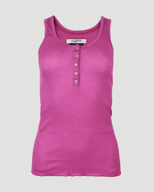 RIBBED SLEEVELESS TANK TOP