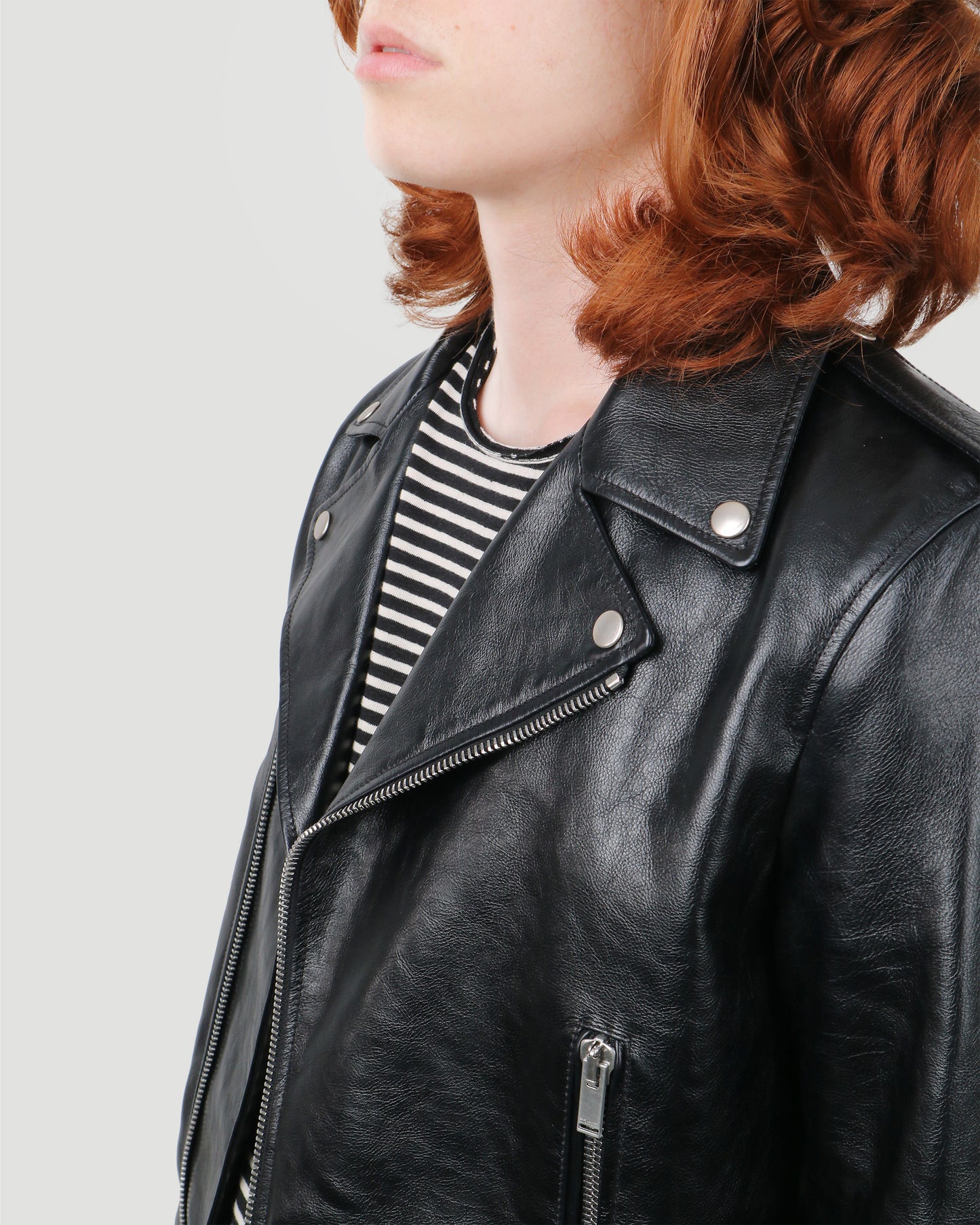 CLASSIC LEATHER BIKER JACKET