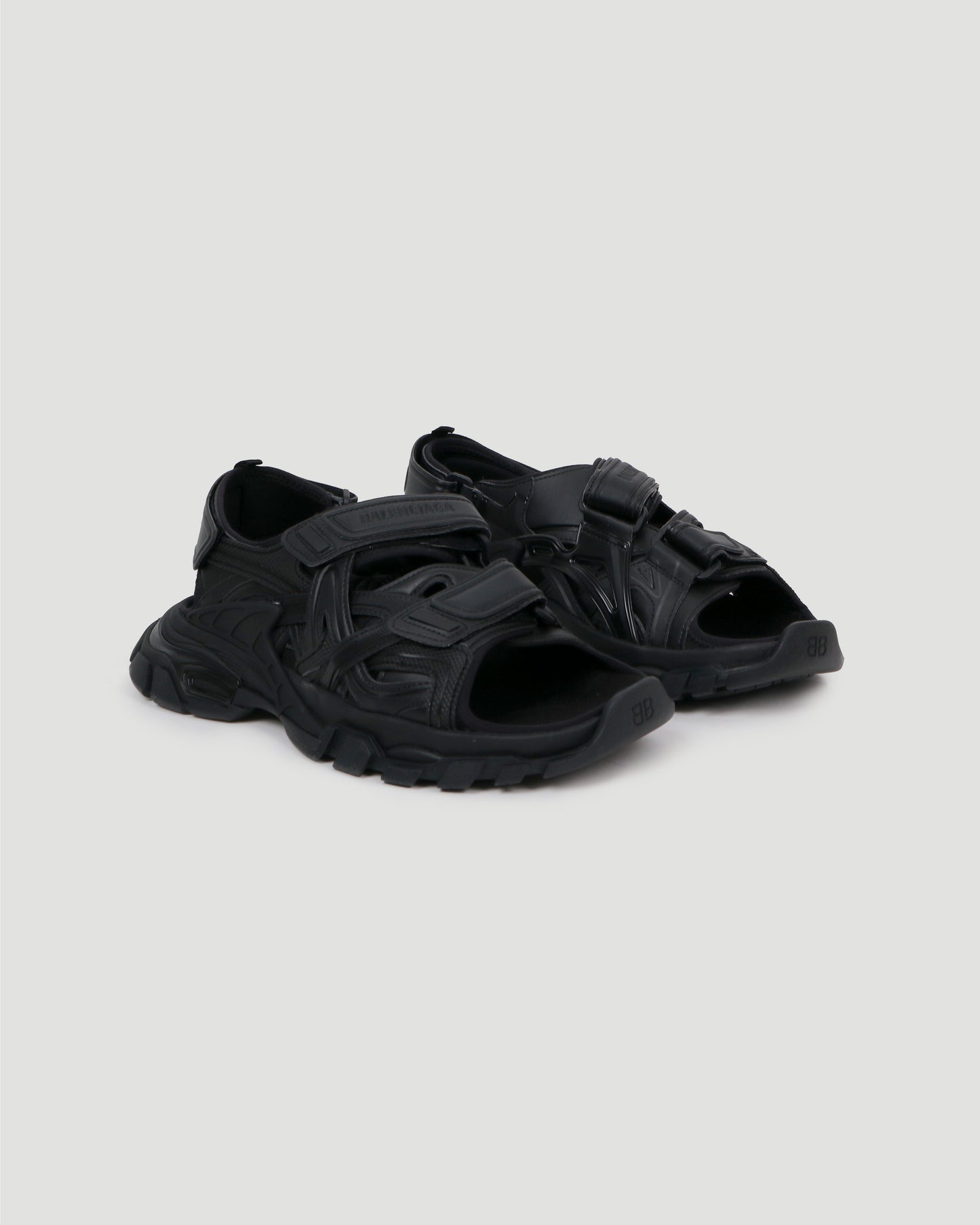 TRACK SANDALS IN BLACK