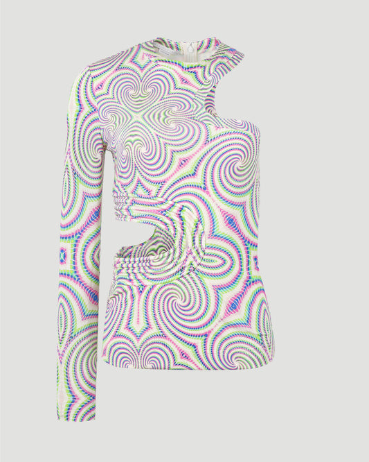 Hallucinogenic Cut‐Out Top