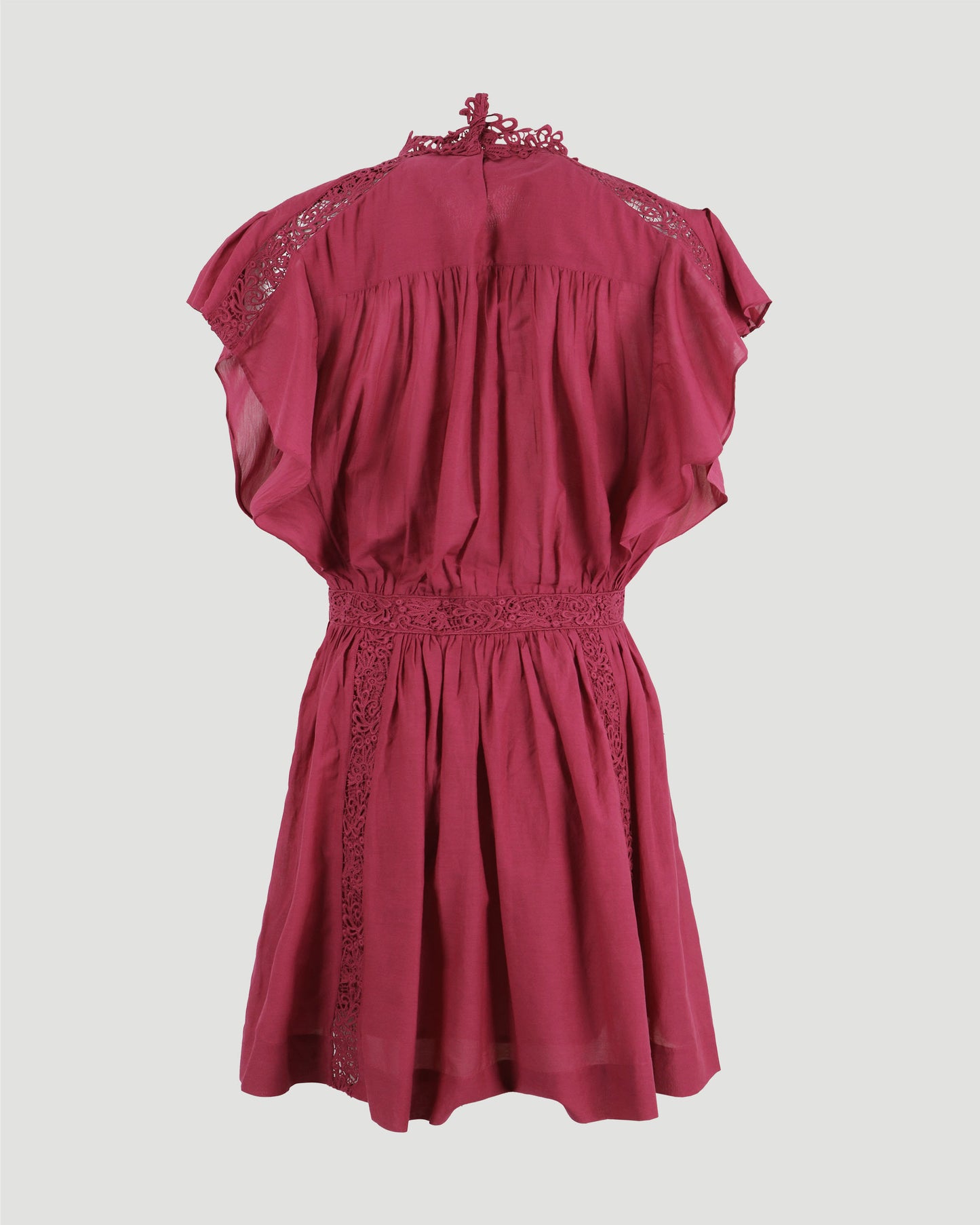 GISELE LACY COTTON MINI DRESS