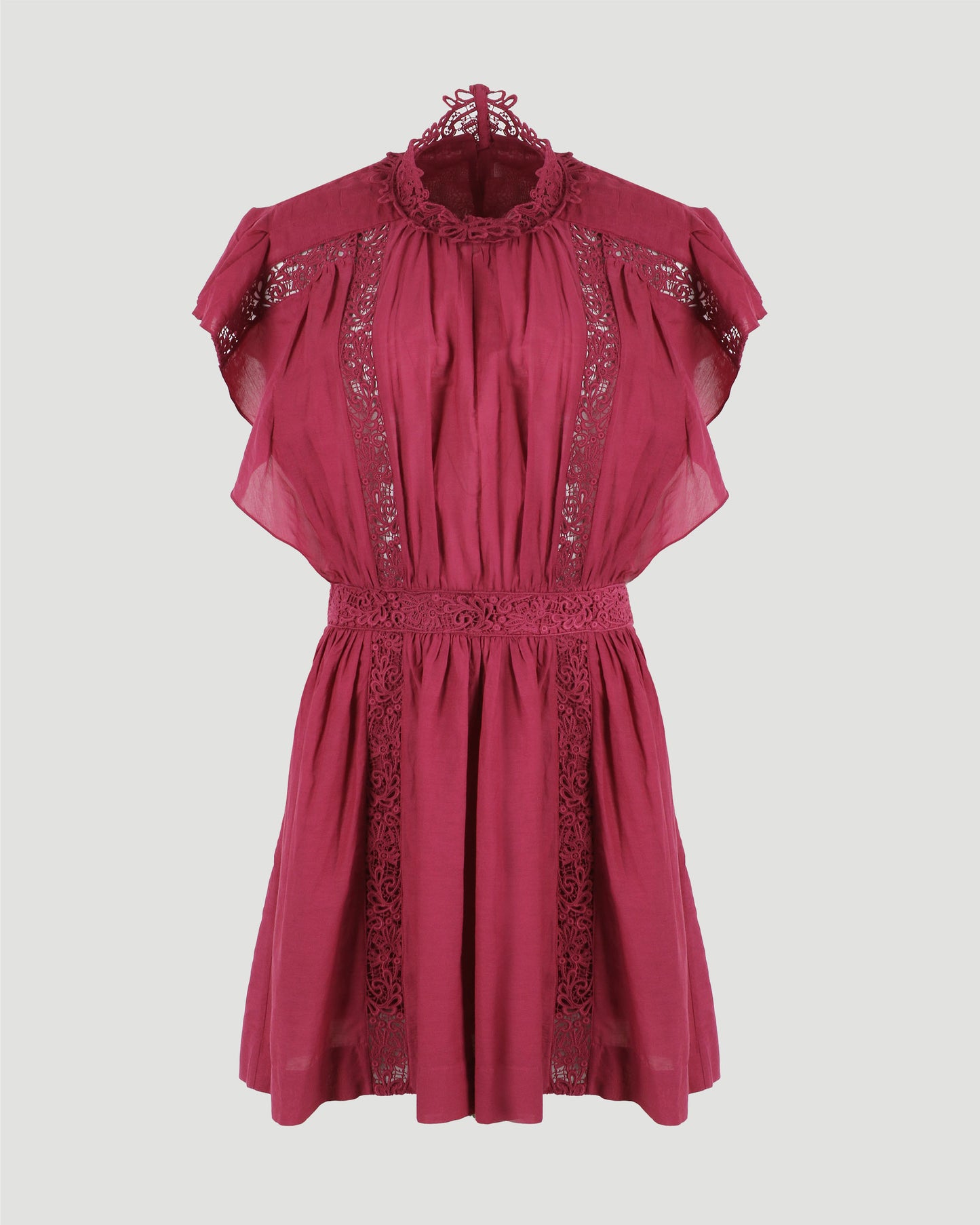 GISELE LACY COTTON MINI DRESS