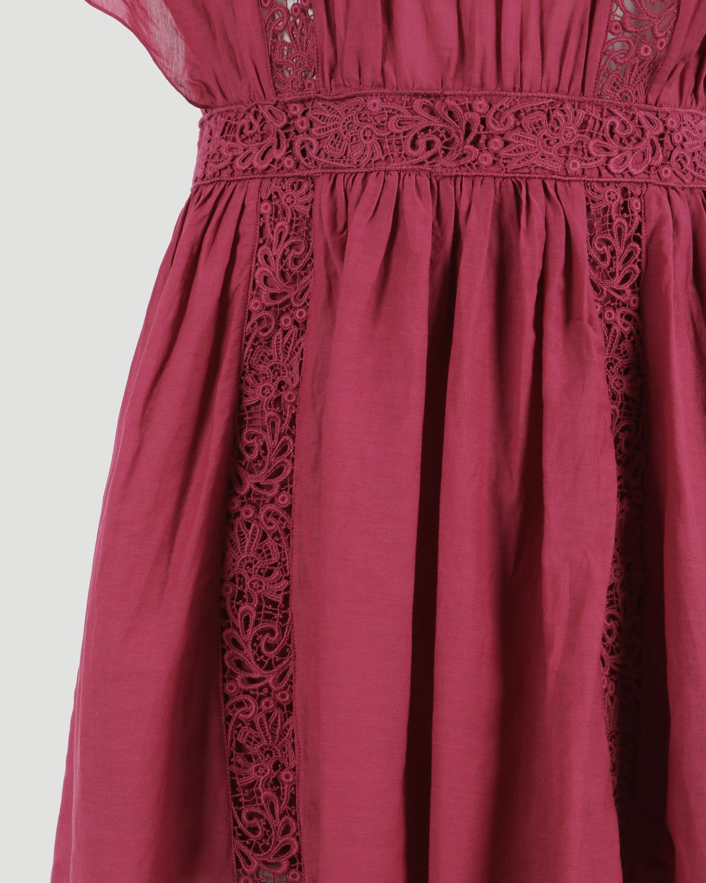 GISELE LACY COTTON MINI DRESS