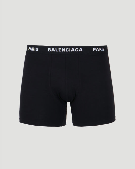 LOGO BOXERS IN BLACK