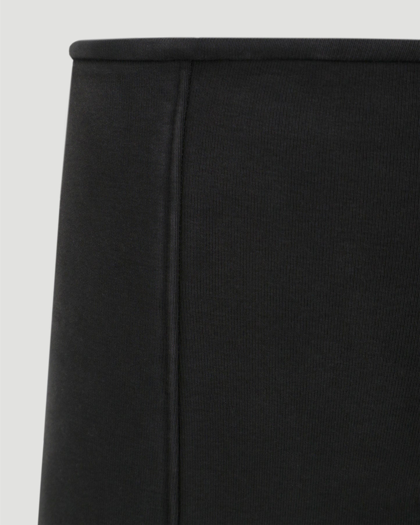 BIKE SHORT IN BLACK HEAVY STRETCH TERRY